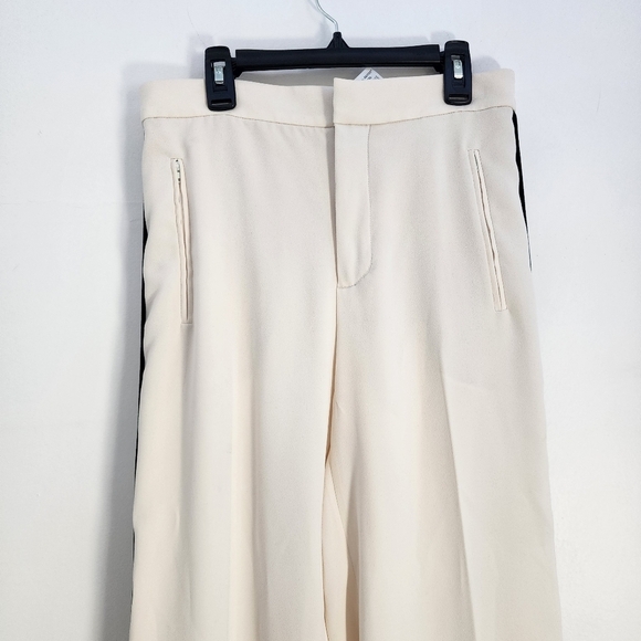 Cream Wide-Leg Trousers Zara Size M nwt - Picture 5 of 13